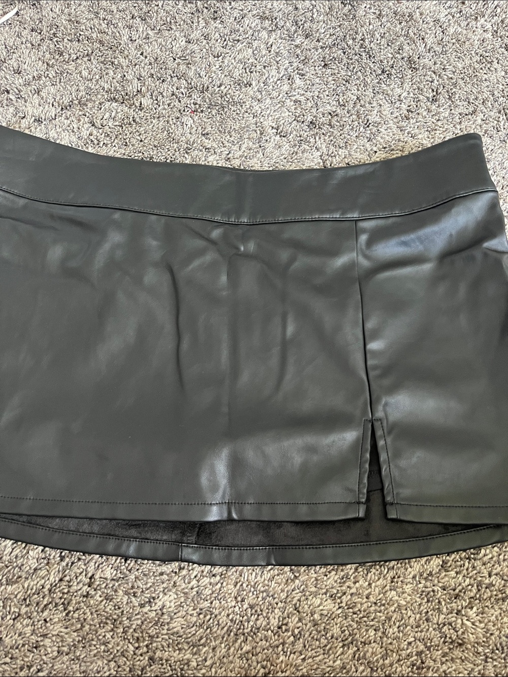 Wild Fable large faux leather skirt with attached shorts. Like new. Large